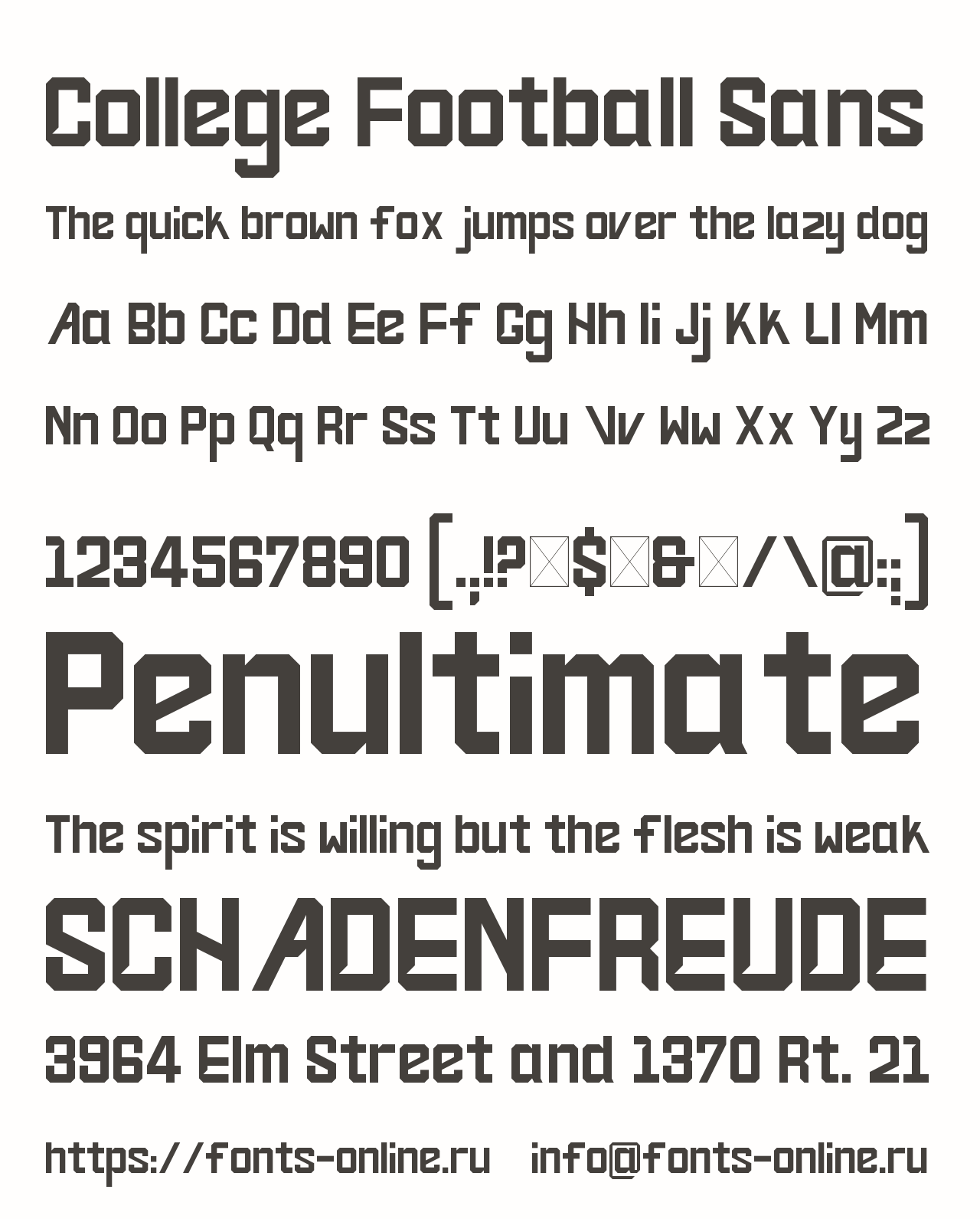 College Football Sans Free Font Download